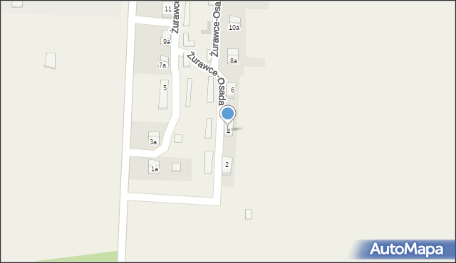 Żurawce-Osada, Żurawce-Osada, 4, mapa Żurawce-Osada