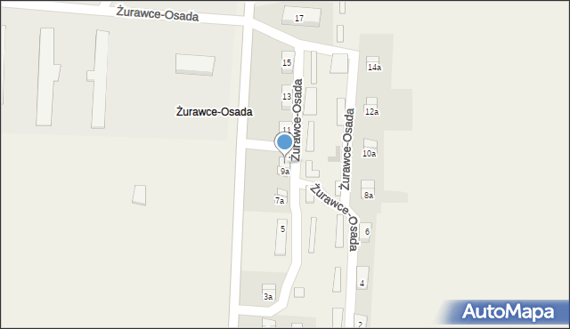 Żurawce-Osada, Żurawce-Osada, 9b, mapa Żurawce-Osada