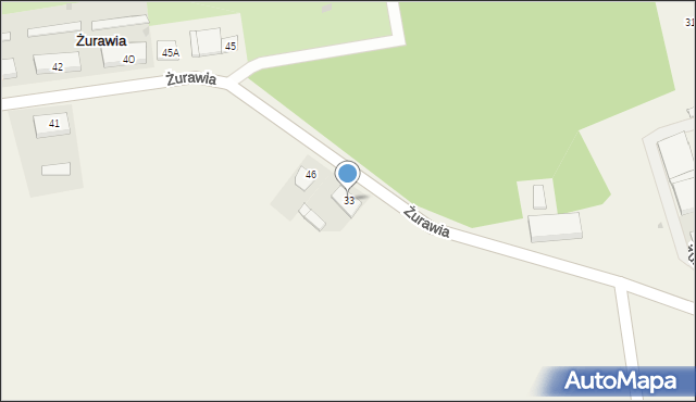 Żurawia, Żurawia, 33, mapa Żurawia