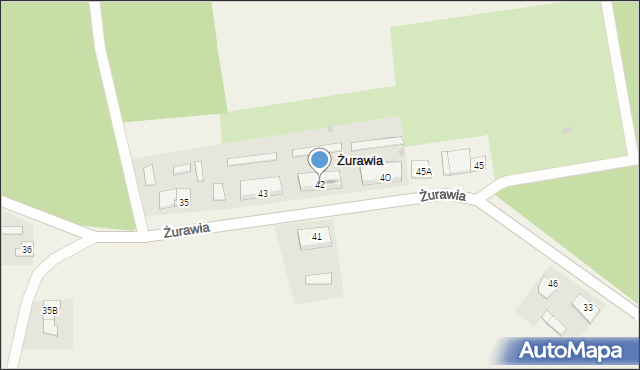 Żurawia, Żurawia, 42, mapa Żurawia