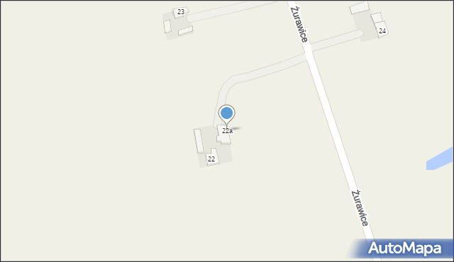 Żurawice, Żurawice, 22a, mapa Żurawice