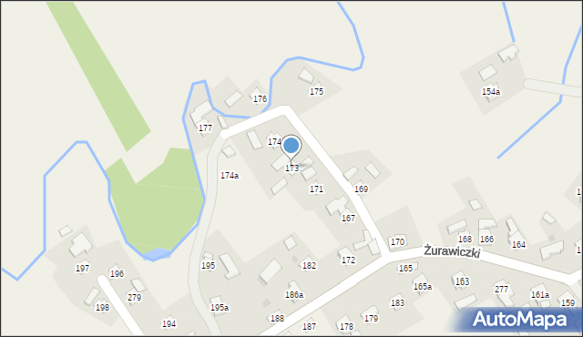 Żurawiczki, Żurawiczki, 173, mapa Żurawiczki