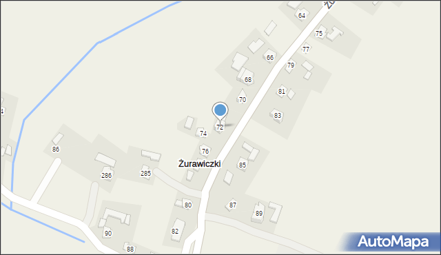 Żurawiczki, Żurawiczki, 72, mapa Żurawiczki