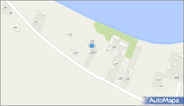 Żurawie, Żurawie, 104, mapa Żurawie
