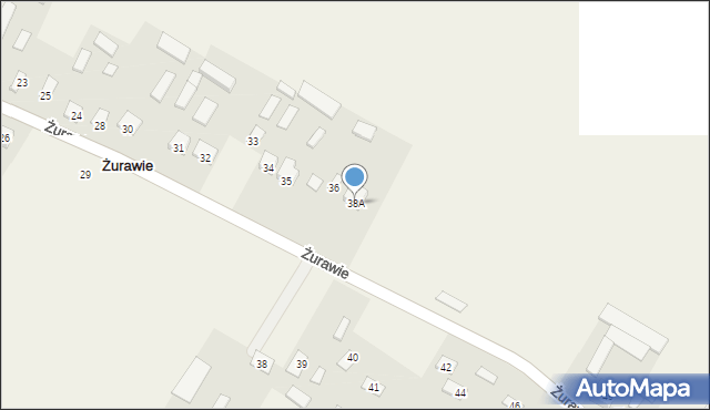 Żurawie, Żurawie, 38A, mapa Żurawie