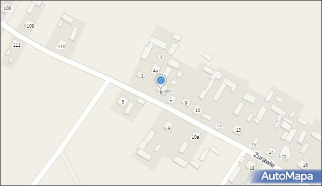 Żurawie, Żurawie, 6, mapa Żurawie