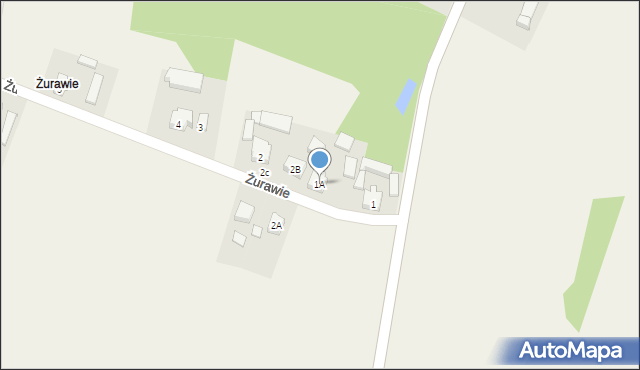 Żurawie, Żurawie, 1A, mapa Żurawie