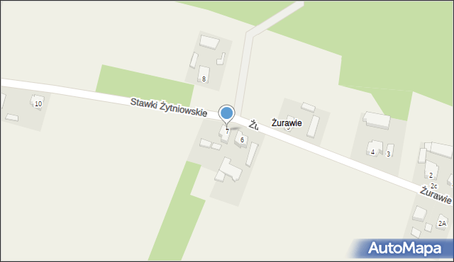 Żurawie, Żurawie, 7, mapa Żurawie