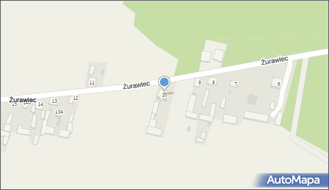 Żurawiec, Żurawiec, 10, mapa Żurawiec