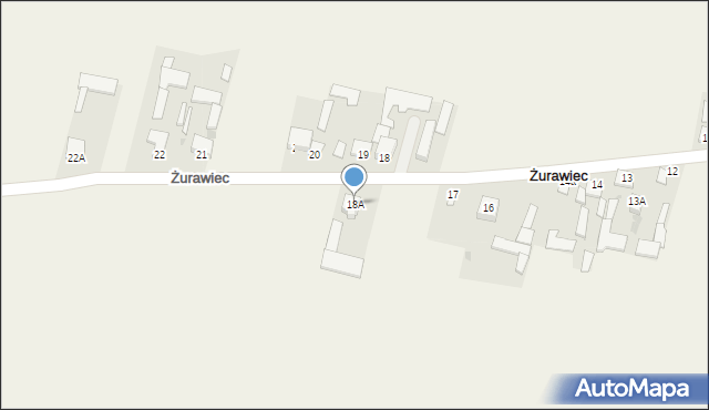 Żurawiec, Żurawiec, 18A, mapa Żurawiec