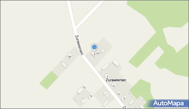 Żurawieniec, Żurawieniec, 4, mapa Żurawieniec