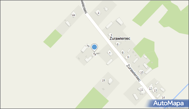 Żurawieniec, Żurawieniec, 7a, mapa Żurawieniec