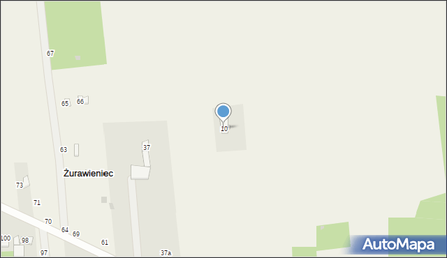 Żurawieniec, Żurawieniec, 10, mapa Żurawieniec