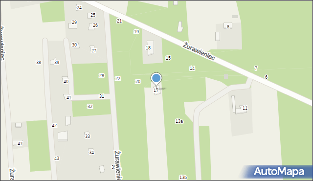 Żurawieniec, Żurawieniec, 17, mapa Żurawieniec