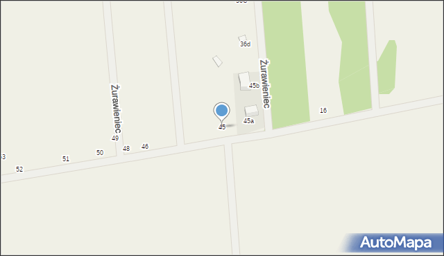 Żurawieniec, Żurawieniec, 45, mapa Żurawieniec