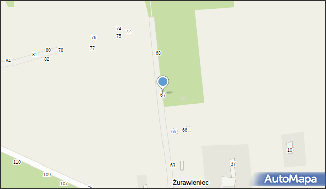 Żurawieniec, Żurawieniec, 67, mapa Żurawieniec