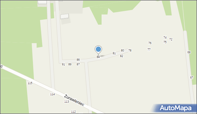 Żurawieniec, Żurawieniec, 84, mapa Żurawieniec