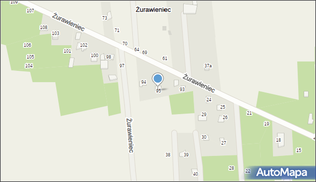 Żurawieniec, Żurawieniec, 95, mapa Żurawieniec