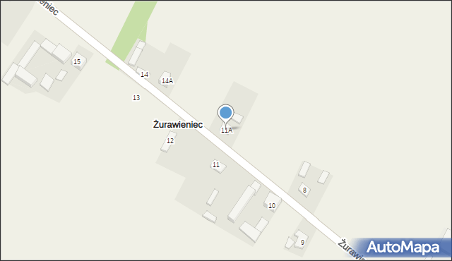 Żurawieniec, Żurawieniec, 11A, mapa Żurawieniec