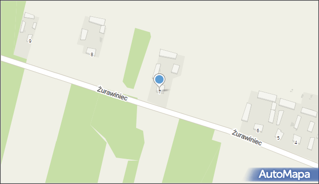 Żurawiniec, Żurawiniec, 7, mapa Żurawiniec