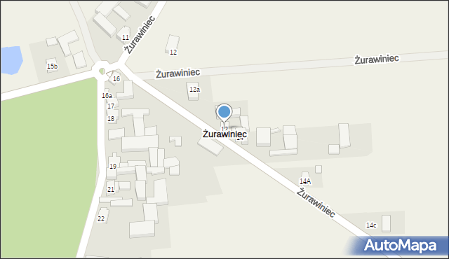 Żurawiniec, Żurawiniec, 13, mapa Żurawiniec