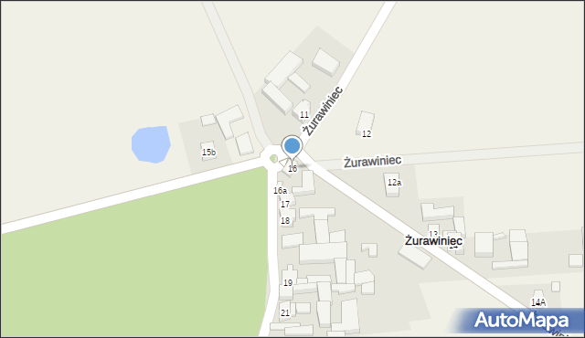 Żurawiniec, Żurawiniec, 16, mapa Żurawiniec