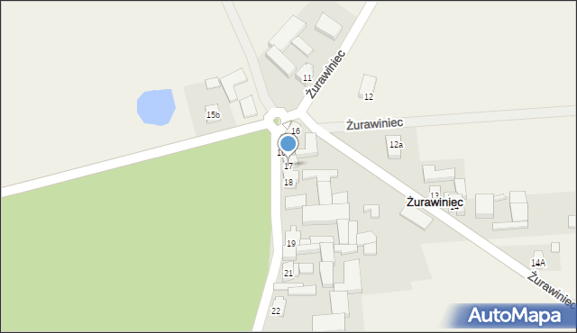 Żurawiniec, Żurawiniec, 17, mapa Żurawiniec