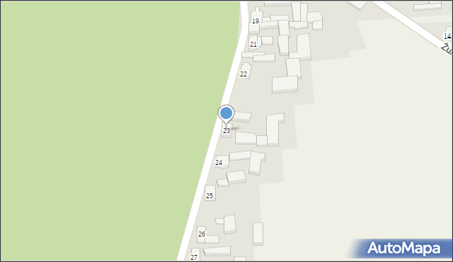 Żurawiniec, Żurawiniec, 23, mapa Żurawiniec