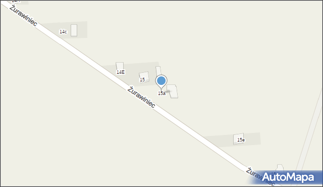 Żurawiniec, Żurawiniec, 15a, mapa Żurawiniec