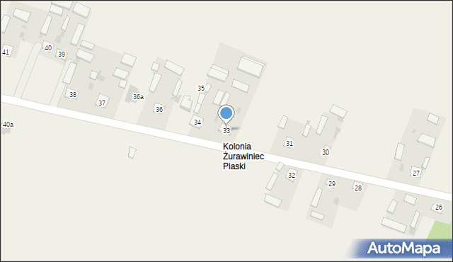 Żurawiniec-Kolonia, Żurawiniec-Kolonia, 33, mapa Żurawiniec-Kolonia