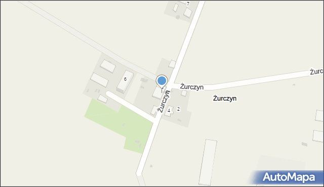 Żurczyn, Żurczyn, 5, mapa Żurczyn