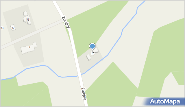 Żurejny, Żurejny, 10, mapa Żurejny