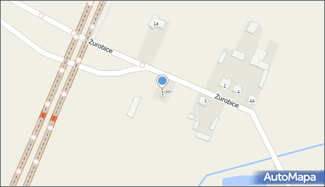 Żurobice, Żurobice, 1, mapa Żurobice