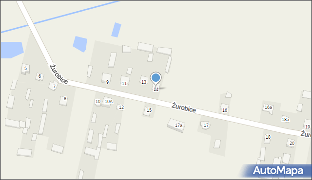 Żurobice, Żurobice, 14, mapa Żurobice