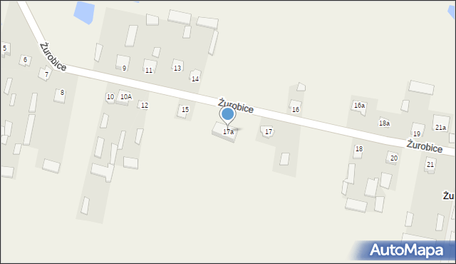 Żurobice, Żurobice, 17a, mapa Żurobice
