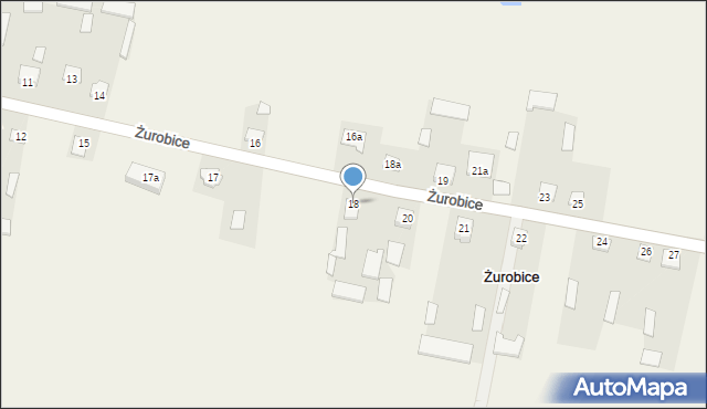 Żurobice, Żurobice, 18, mapa Żurobice