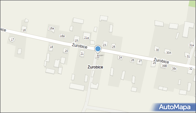 Żurobice, Żurobice, 22, mapa Żurobice