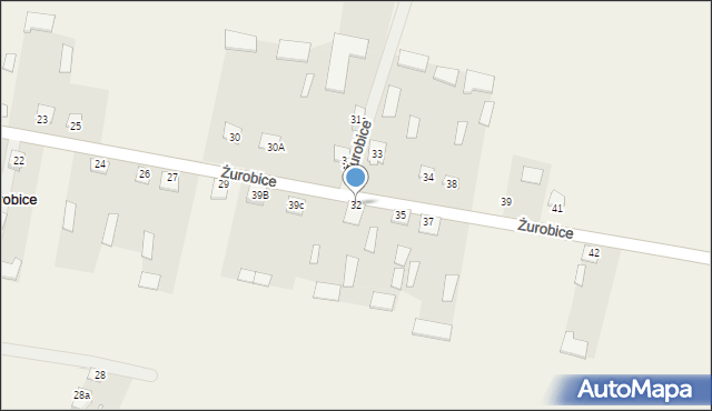 Żurobice, Żurobice, 32, mapa Żurobice