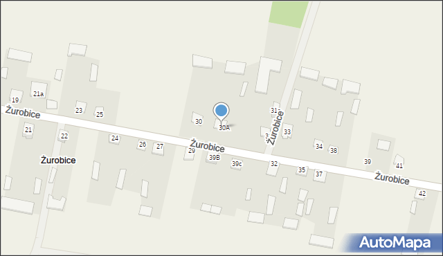 Żurobice, Żurobice, 39a, mapa Żurobice