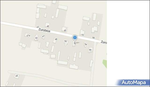 Żurobice, Żurobice, 52, mapa Żurobice
