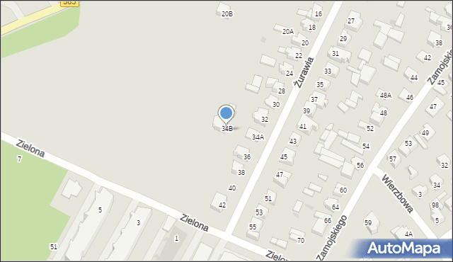 Żuromin, Żurawia, 34c, mapa Żuromin