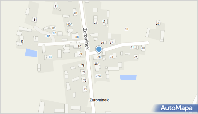 Żurominek, Żurominek, 26, mapa Żurominek