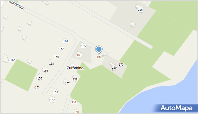 Żuromino, Żuromino, 167, mapa Żuromino
