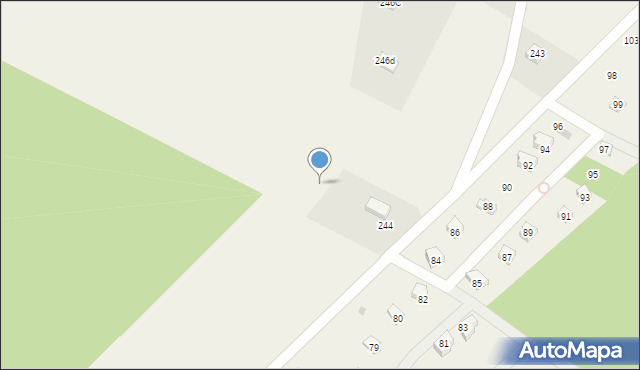 Żuromino, Żuromino, 244a, mapa Żuromino