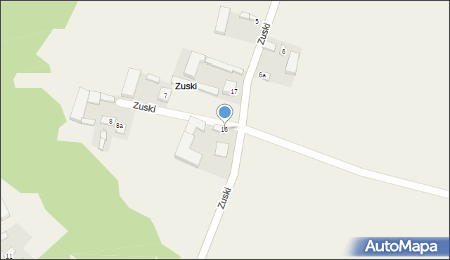 Zuski, Zuski, 16, mapa Zuski