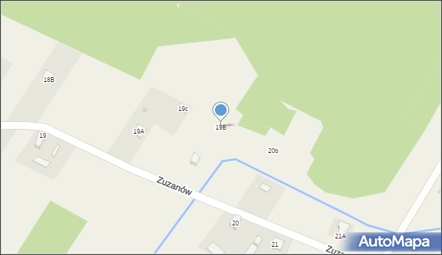 Zuzanów, Zuzanów, 19B, mapa Zuzanów