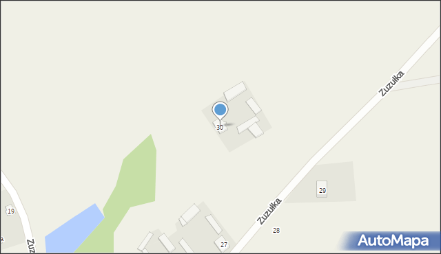 Zuzułka, Zuzułka, 30, mapa Zuzułka