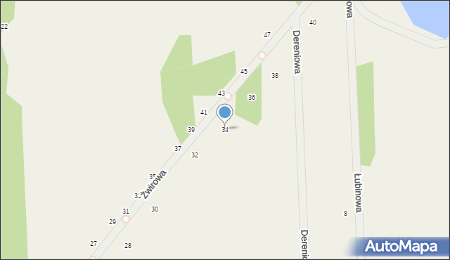 Augustówek, Żwirowa, 34, mapa Augustówek