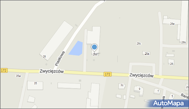 Barwice, Zwycięzców, 26d, mapa Barwice