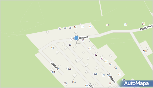 Beniaminów, Żwirowa, 27, mapa Beniaminów